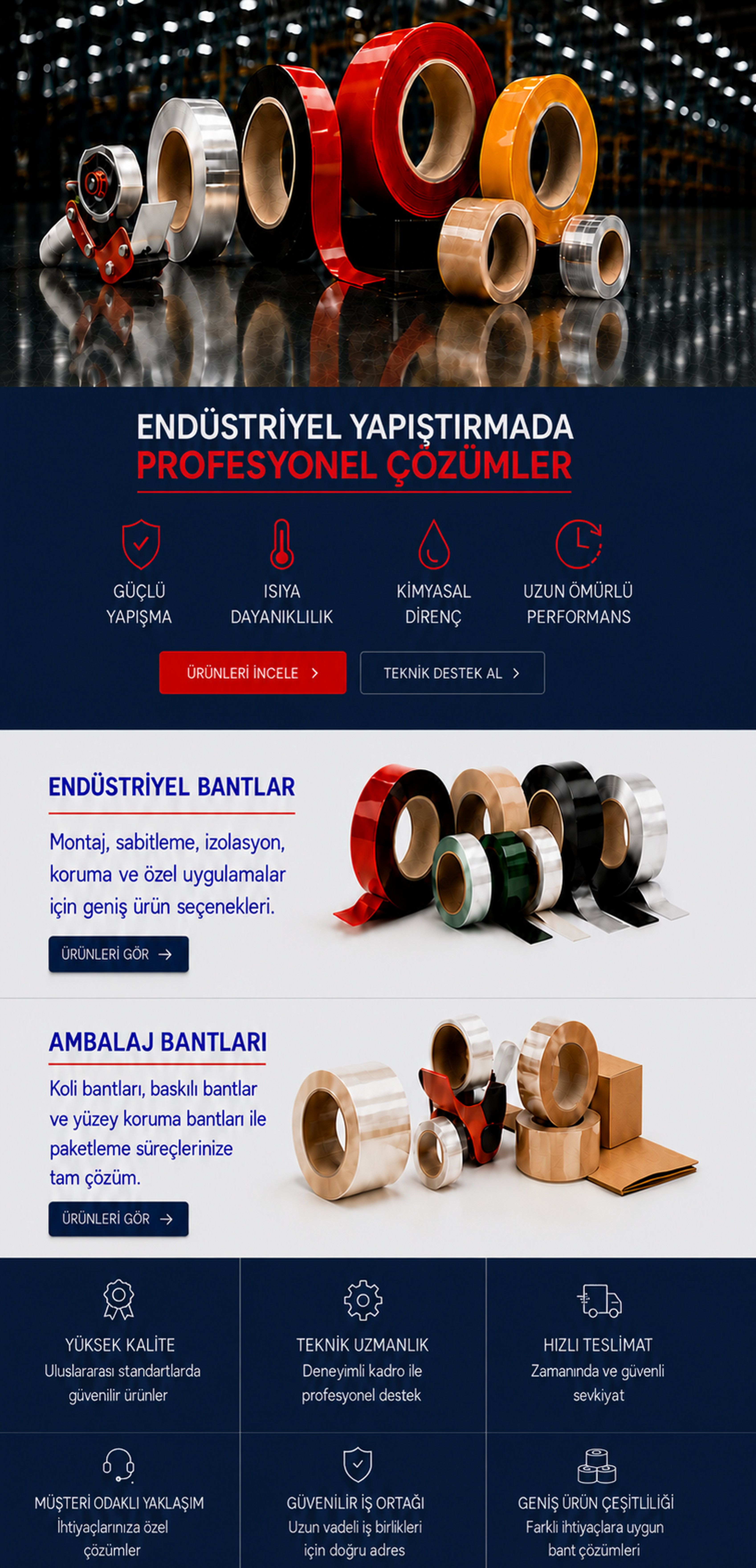 Endüstriyel Yapıştırmada Profesyonel Çözümler